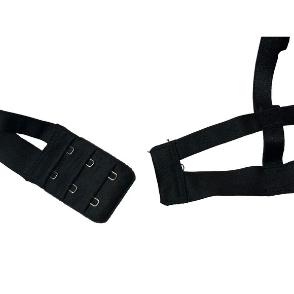 Victoria's Secret Black Gold Metallic Lace Underwire Push Up Bra 36 C, pre-loved - Picture 11 of 11